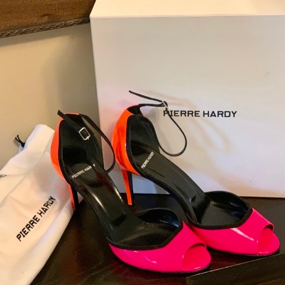Pierre Hardy Skinissimo Neon Pink/Orange Stilettos - Picture 5 of 17